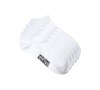 JACK & JONES Herren Socks, of JACBASIC BAMBOO SHORT SOCK 5 PACK, White/Detail:WHite - Whtie White White, Einheitsgröße EU