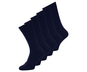 Basicsocken JACK & JONES "JACJENS SOCK 5 PACK NOOS", Herren, blau (navy blazer), Baumwollmischung, uni, Socken (95018042-0) navy blazer