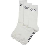 Basicsocken KARL KANI "Karl Kani Unisex Karl Kani Signature Socks 3 Pack", Damen, Gr. 39-42, sanftes weiß, Baumwolle, Elasthan, Polyester, normal, Socken (21764504-39) sanftes weiß