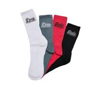 Basicsocken MISTERTEE "MisterTee Socken Socks 4-Pack", Damen, Gr. 35-38, multicolor, Baumwolle, Elasthan, Polyester, unifarben, normal, Socken (16862962-35) multicolor