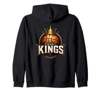 Basketball ADEL Court Kings - ROYALES Wappen MIT Krone Kapuzenjacke