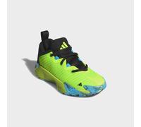 Basketballschuh ADIDAS PERFORMANCE "ADIDAS INITIATION KIDS", Mädchen, Gr. 38, grün (lucid lemon, core schwarz, lucid aquamarine), Textil, Schuhe, für Kinder & Jugendliche (54771438-38) lucid lemon, co
