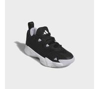 Basketballschuh ADIDAS PERFORMANCE "ADIDAS INITIATION KIDS", Mädchen, Gr. 38, schwarz-weiß (core schwarz, halo silber, ftwr weiß), Textil, Schuhe, für Kinder & Jugendliche (44124124-38) core schwarz,
