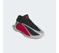 Basketballschuh ADIDAS PERFORMANCE "ANTHONY EDWARDS 2", Herren, Gr. 43, silber metallic, pure ruby, core schwarz, Synthetik, Textil, Schuhe (10634729-43) silber metallic, pure ruby, core schwarz