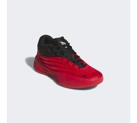 Basketballschuh ADIDAS PERFORMANCE "DAME X E", Gr. 45, pure ruby, core schwarz, zero metallic, Textil, Synthetik, sportlich, Schuhe, Signature-Schuh von Damian Lillard (33470123-45) pure ruby, core sc