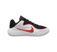 Basketballschuh NIKE "Precision 8 Low", Herren, Gr. 43, schwarz, picante rot, weiß, Synthetik, Textil, Schuhe (95448045-43) schwarz, picante rot, weiß