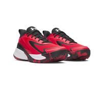 Basketballschuh UNDER ARMOUR "UA LOCKDOWN 8", Herren, Gr. 42, rot, schwarz, weiß, Leder, Synthetik, Textil, Schuhe (88642529-42) rot, schwarz, weiß