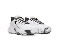 Basketballschuh UNDER ARMOUR "UA LOCKDOWN 8", Herren, Gr. 47,5, weiß, schwarz, metallic gold, Leder, Synthetik, Textil, Schuhe (79023403-47,5) weiß, schwarz, metallic gold