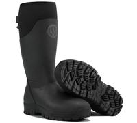 Bassdash Explorer-SG Herren-Jagdstiefel, wasserdichte Gummistiefel, 400 g, isoliert, 5 mm, Neopren-gefüttert, für Outdoor-Angeln, Schwarz, 43 EU