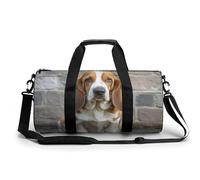 Basset Hound Turnbeutel für Damen und Herren, wasserabweisend, Reisetasche, leicht, für Reisen, Sport, weiß, 45 cm/22,9 cm/22,9 cm/22,9 cm, weiß, 17.7in/9in/9in