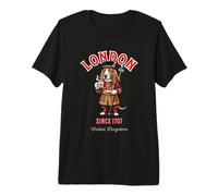 Basset Hund Tower of London Wächter Tasse Kaffee England Premium T-Shirt