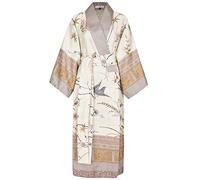bassetti Bademantel Kimono Fong - Farbe: beige - V2, Größe: S/M (99238)