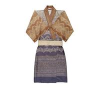 Bassetti BRUNELLESCHI Kimono aus 100% Baumwollsatin in der Farbe Grau v.G6, Größe: S-M - 9285998