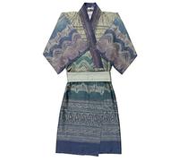 Bassetti BRUNELLESCHI Kimono aus 100% Baumwollsatin in der Farbe Grün V4, Größe: L-XL - 9291755