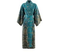 Bassetti GOLD DECOR Kimono aus 100% Baumwollsatin in der Farbe SMARAGDGRÜN V1, Größe: L-XL - 9333411