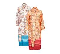 Bassetti Kimono, Baumwolle, Azur, S-M