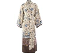 BASSETTI Nairobi Kimono aus 100% Baumwollsatin in der Farbe Caffe M1, Größe: L-XL - 9332206