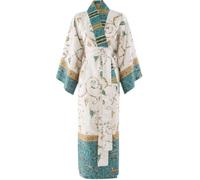 Bassetti OPLONTIS Kimono aus 100% Baumwollsatin in der Farbe AZURBLAU C1, Größe: L-XL - 9331464
