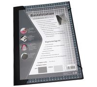 Bastelstation grau (34 x 25 x 2 cm / faltbare Schneidematte A3 + Bügelunterlage A4)