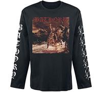 Plastic Head Männer-Langarmshirt Bathory Hammerheart 100% Baumwolle Schwarz L