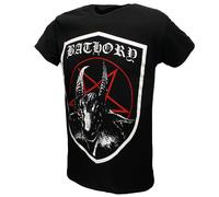 Bathory Shield T-Shirt - Offizielles Bandshirt M Schwarz