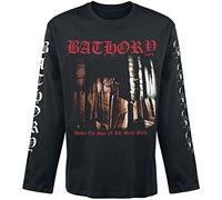 Bathory Under The Sign Männer Langarmshirt schwarz M 100% Baumwolle Band-Merch, Bands