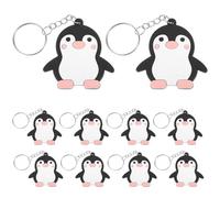 BATHVEVE Pinguin Schlüsselanhänger Dekorativer und Tragbarer Anhänger 24 Stück aus Weichem Pvc für Taschen und Schlüssel als Partygeschenk oder Ebene Dekoration