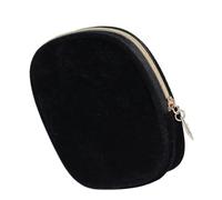 BATHVEVE Schwarze Kleiner Schlüsseltasche aus Corduroy mit Reißverschluss Quadratischer Münzbeutel für Damen zum Ausgehen und Reisen