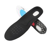 BATHVEVE Unisex Gel Einlegesohlen für Sportschuhe mit Orthopädischer Fußgewölbestütze Atmungsaktiv und Stoßdämpfend Größe L für Hohen Komfort