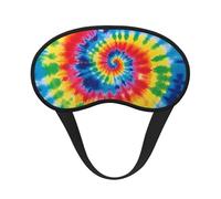 Batikfärbung, Regenbogen-Schlafmaske für Damen und Herren, Augenmaske zum Schlafen, lichtblockierend, Schlafmaske mit elastischem Band, Augenbinde für Flugschläfer, weich, atmungsaktiv,