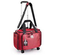 BatlFrist Rollende Nähmaschinentasche mit Universalrädern, Tragetasche für Nähmaschinen mit YKK-Reißverschlüssen, kompatibel mit den meisten Standard-Nähmaschinen von Brother, Singer, Bernina, für