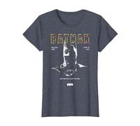 Batman 1989 Cowl 85th Anniversary T-Shirt, Damen, Blau Meliert, XXL
