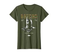 Batman 1989 Cowl 85th Anniversary T-Shirt, Damen, Olivgrün, XXL