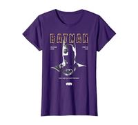 Batman 1989 Cowl 85th Anniversary T-Shirt, Damen, Violett, XXL