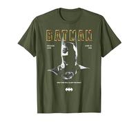 Batman 1989 Cowl 85th Anniversary T-Shirt, Herren, Olivgrün, XXL