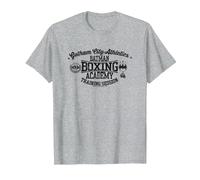 Batman Boxing Academy Gotham City Leichtathletik T-Shirt, Herren, Grau Meliert, 3XL