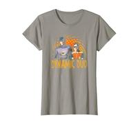 Batman Classic TV Series Dynamic Duo T-Shirt, Damen, Schiefergrau, L