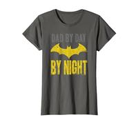 Batman Dad by Day Papa bei Tag, Batman by Nacht T-Shirt, Damen, Anthrazit, XXL