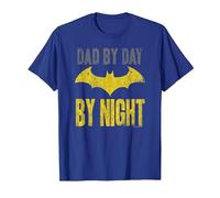Batman Dad by Day Papa bei Tag, Batman by Nacht T-Shirt, Herren, Königsblau, XXL