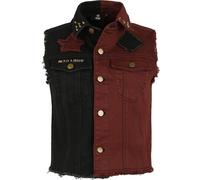 Batman Harley Quinn Mad Love Weste schwarz rot in S
