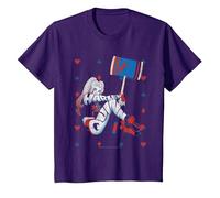 Batman Harley Quinn Playing Card Suit Camiseta T-Shirt, Kinder, Violett, 92