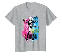 Batman Harley Quinn Rebel Heart Camiseta T-Shirt, Kinder, Grau Meliert, 152