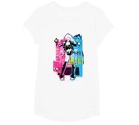 Batman Harley Quinn Rebel Heart Camiseta T-Shirt, Mädchen, Weiß, S