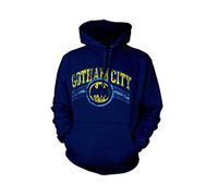 Batman Herren Kapuze Hooded Sweatshirt, Marineblau, L