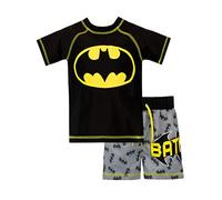 Batman Jungen DC Comics Zweiteiliger Badeanzug Schwarz 110 (Herstellergröße: 4 - 5 Jahre)
