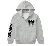 Batman Kinder Kapuzen-Hoodie (Gr. 104-134) - 93 % Baumwolle, 7 % Polyester - Offizielles DC Comics Lizenzprodukt, Bekleidungsgröße: 104