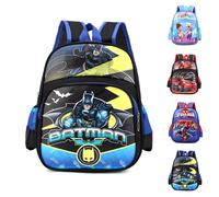 (Batman) Kinder-Rucksack, Spider-Man, Autorennen, Batman, großes Fassungsvermögen, wasserdichter Rucksack für