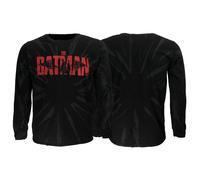 Batman Logo Dip Dye Langarm-T-Shirt XL Schwarz