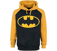Batman Logo Männer Kapuzenpullover schwarz/gelb L