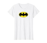 Batman Logo T-Shirt, Damen, Weiß, XXL